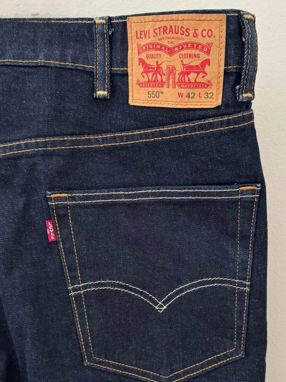 Levi’s 550™ 42x32 Relaxed Fit Jeans W42 L32 Dark Wash